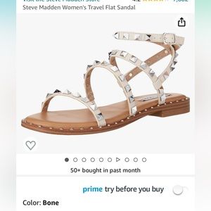 Selling Steve Madden Sandals size 7.5 in color bone